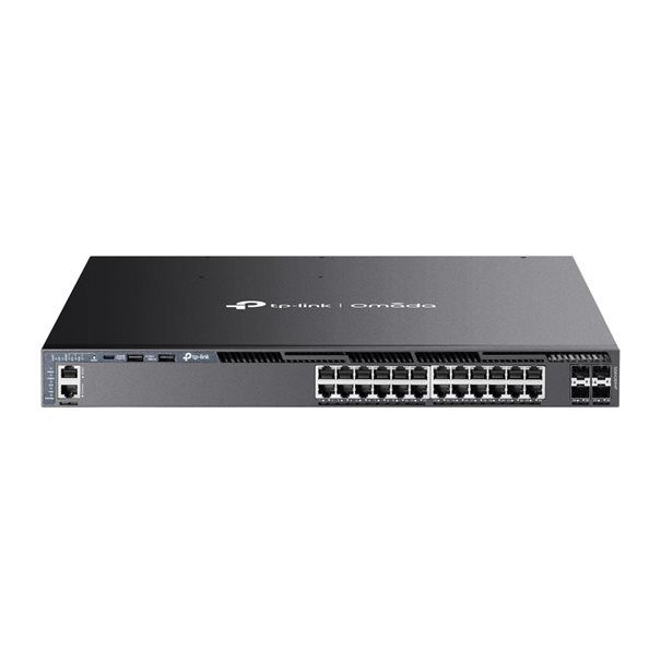 TP-LINK Switch SG6428XHP 24xGBit /4x10Gbit SFP+ PoE+ Managed Layer 3 Rack Mountable, Omada SDN, 4 Fans - Image 1