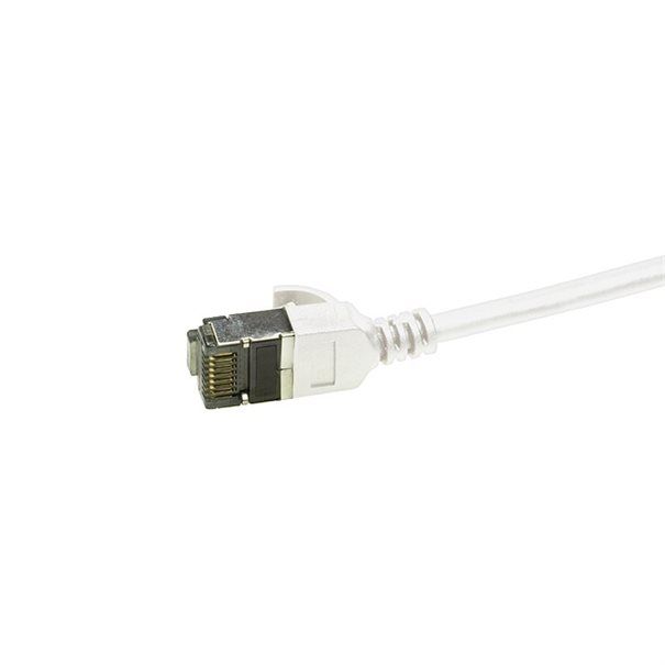 Kabel LAN U/FTP (Patchkabel) SLIM CAT6 0.5m white - Image 3