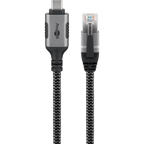 Ethernet-Kabel USB-C™ 3.1 auf RJ45, 1,5 m USB-C 3.1 auf RJ45 CAT6 FTP 0150 Adapterkabel 1,5m - Image 2