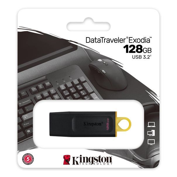 Kingston USB 3.2 Stick DataTraveler Exodia black 128GB 3.2 Gen 1 - Image 3