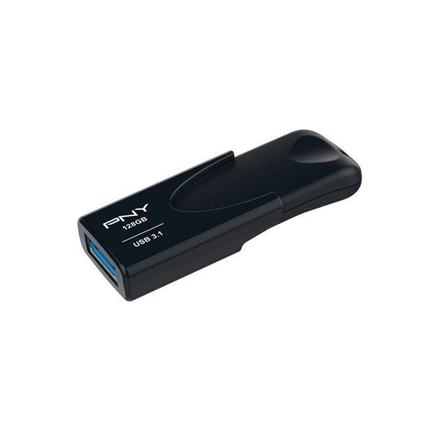 PNY USB3.1 Attaché 4   128GB black Retail - Image 1