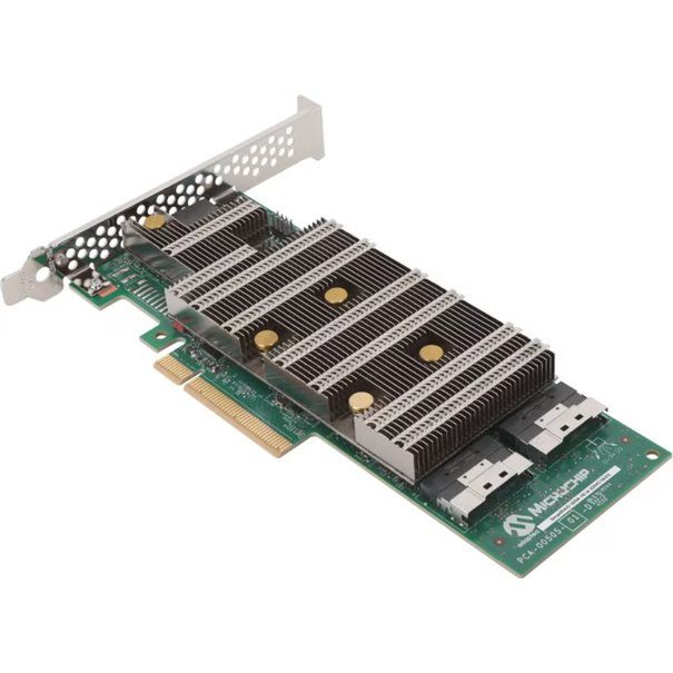 Adaptec SmartRAID 3254-16i /e 4GB SAS/NVMe 16 Port PCIe x8 24 Gbps Low Profile - Image 1