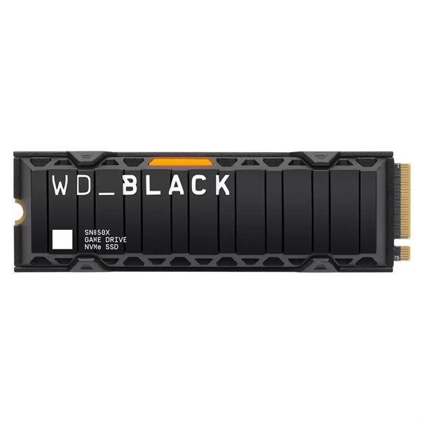 WD SSD M.2 (2280) 2TB Black SN850X w/ Heatsink PCIe 4.0/NVMe (Di) - Image 1