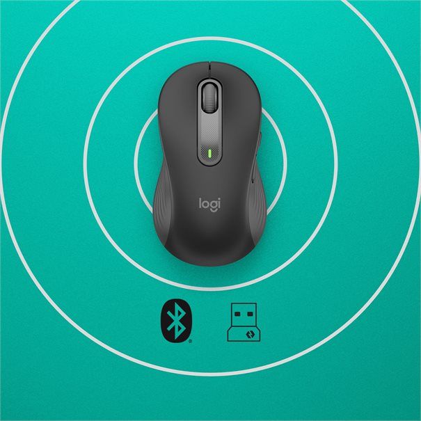 Logitech Mouse M650 SIGNATURE Large WL (LEFT) BOLT graphite BT für große Hände (> 19,0 cm), Linkshänder - Image 5