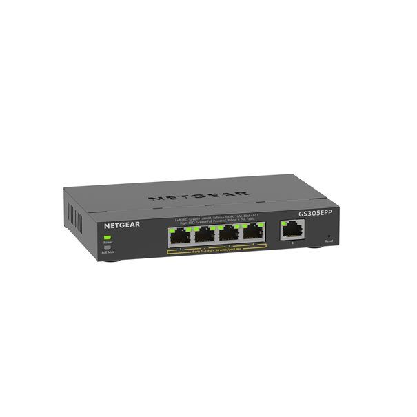 Netgear 5Port Switch 10/100/1000 GS305EPP - Image 1