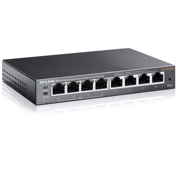 TP-LINK Switch TL-SG108PE 8xGBit (4x PoE+ / 64W) Managed - Image 3