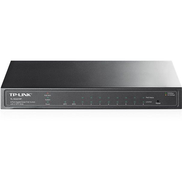 TP-LINK Switch SG2210P 8xGBit/2xSFP Managed PoE+ (53W) - Image 1
