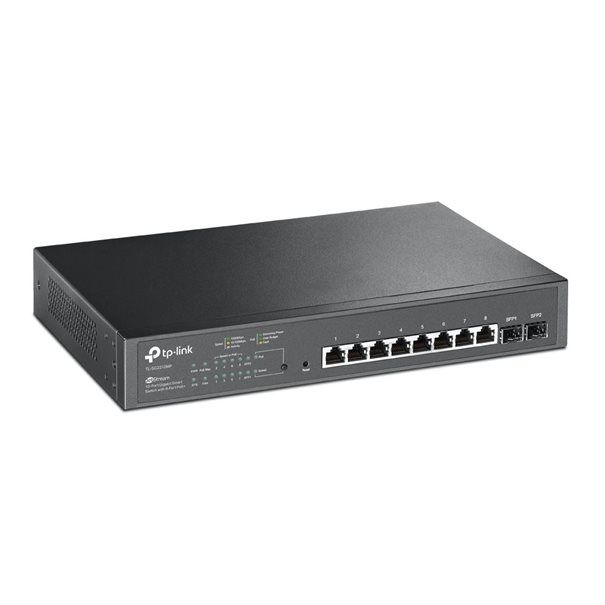 TP-LINK Switch SG2210MP 8xGBit/2xSFP Managed PoE+ (150W) - Image 2