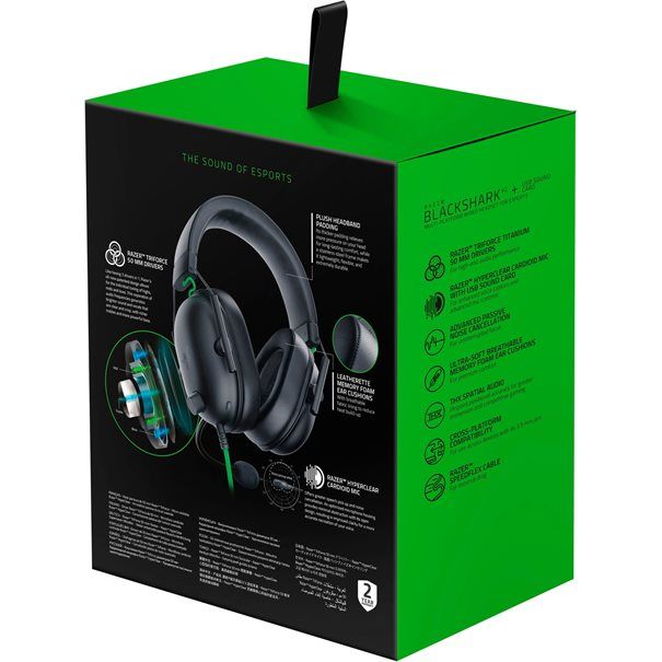Razer Headset BlackShark V2 X 7.1 Gaming black 3,5mm Klinke 7.1-Kanal; ohrumschließend - Image 6