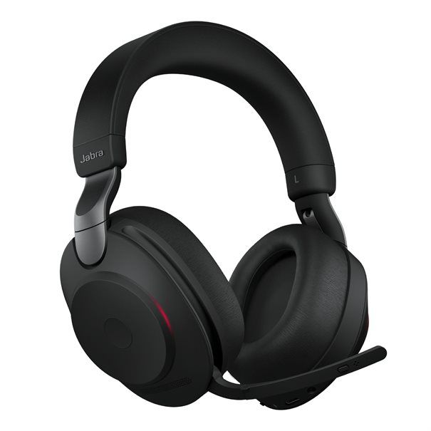 Jabra Headset Evolve2 85 Link 380a UC Stereo ANC Schwarz BT 3,5mm Stecker, Geräuschisolierung, Schwarz - Image 4