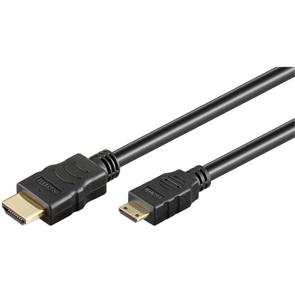 Kabel HDMI <=> Mini-HDMI 3m St/St black - Image 1