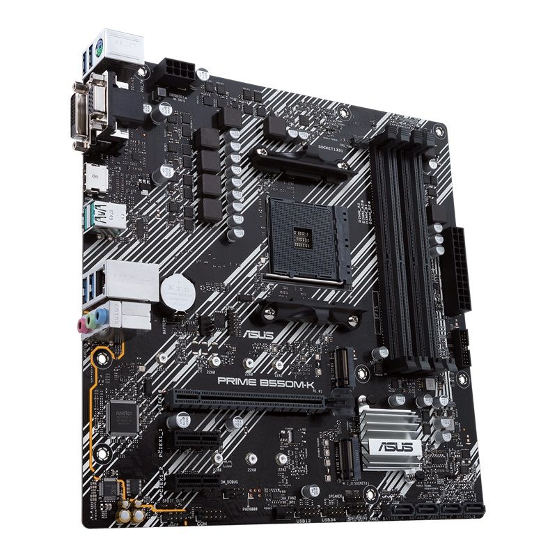 ASUS MOTHERBOARD PRIME B550M-K ,AM4 ,MATX - Image 2