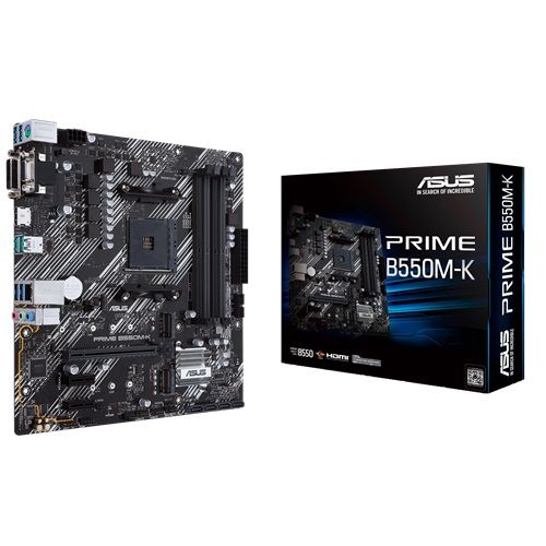 ASUS MOTHERBOARD PRIME B550M-K ,AM4 ,MATX - Image 1