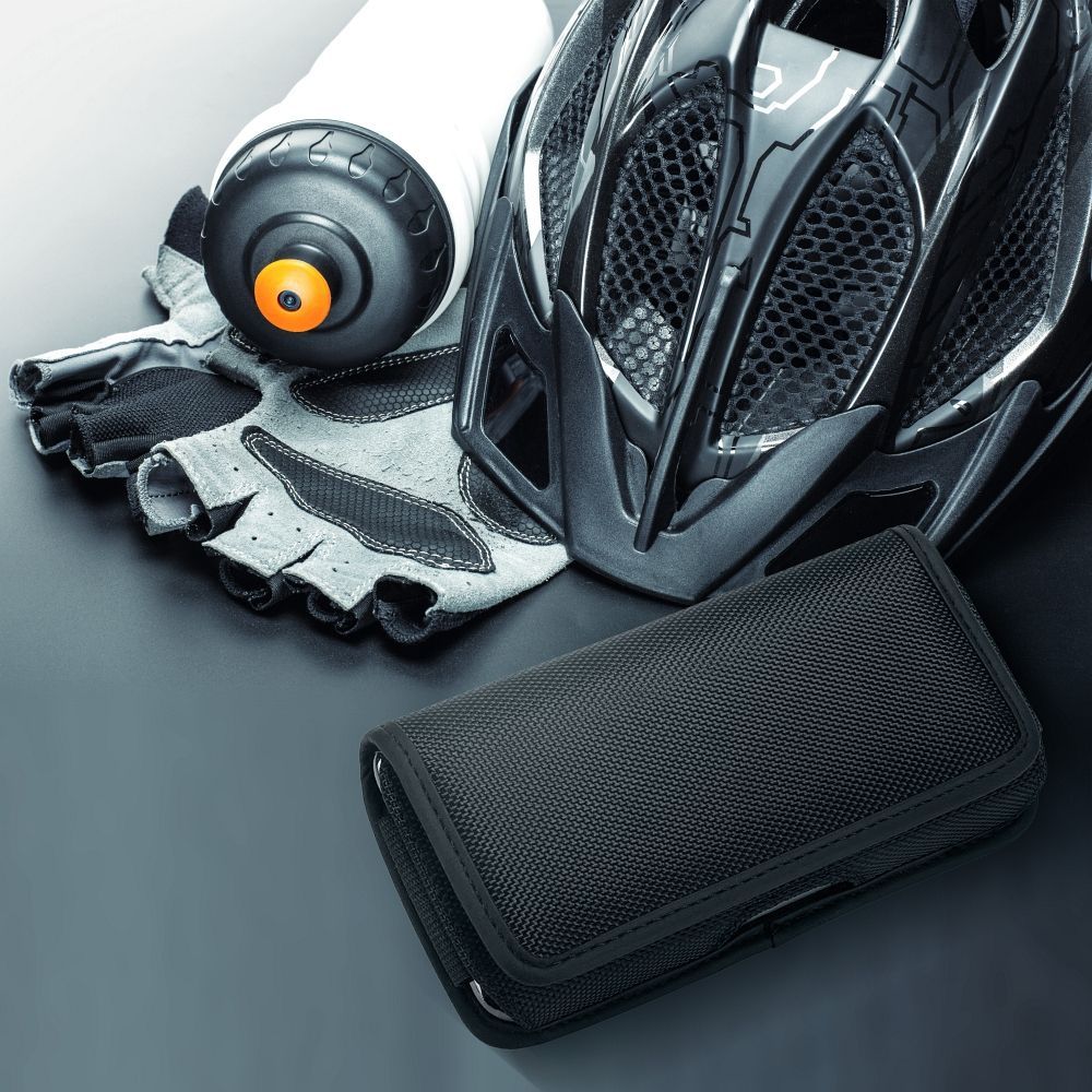 Horizontal universal case OXFORD model 3 for IPHONE 11 / 11 PRO / 12 / 12 PRO / 13 / 13 PRO / SAMSUNG A10 / A41 / A50 / A51 / HUAWEI P30 LITE / P40 / P8 / P9 LITE black - Image 2