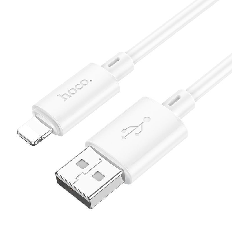 Cable USB A to Lightning Hoco 2,4A 1 m X88 white - Image 1