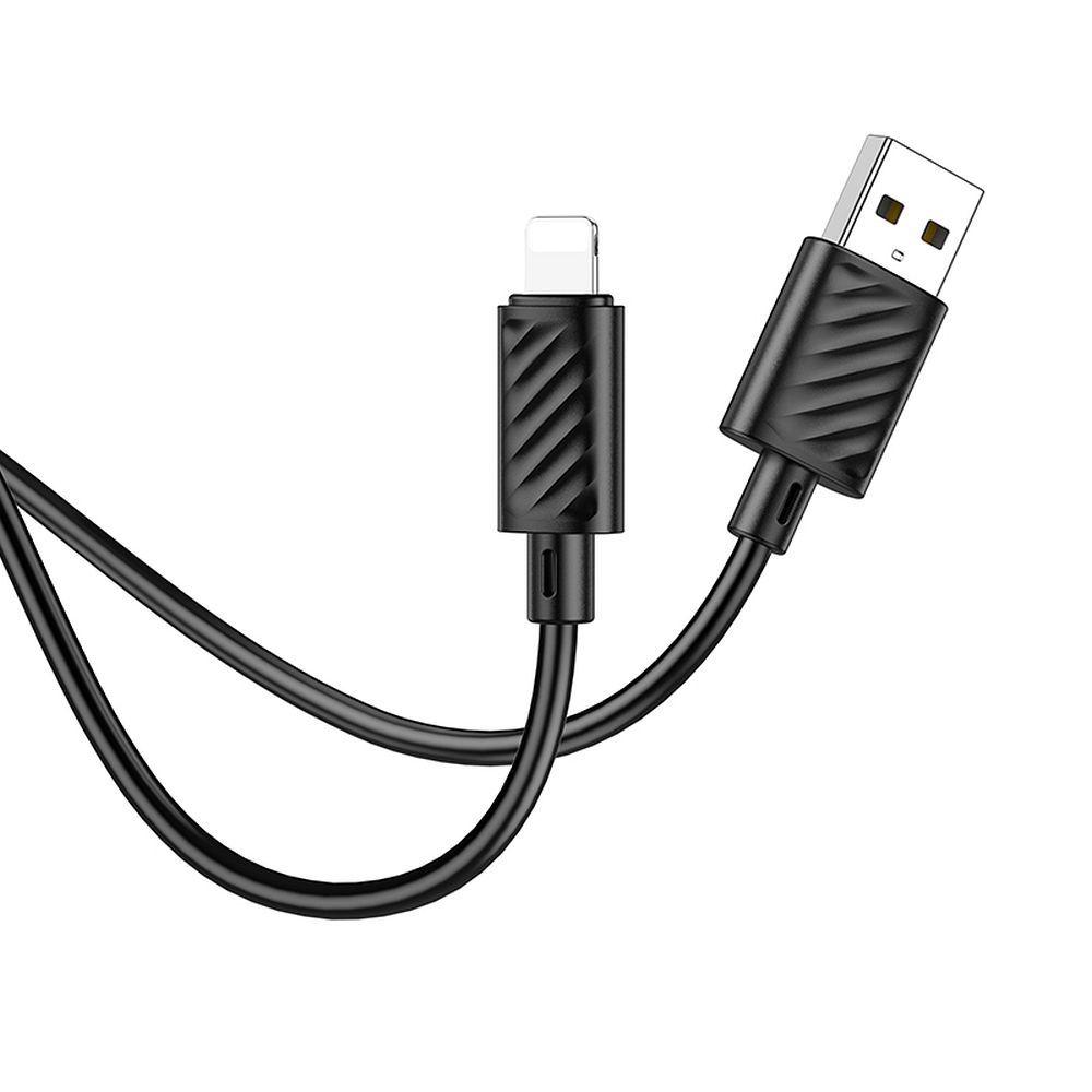 Cable USB A to Lightning Hoco 2,4A 1 m X88 black - Image 2