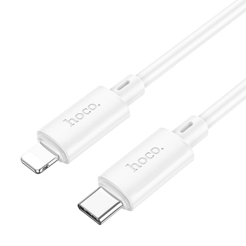 Cable USB C to Lightning Hoco PD 2,4A 20W 1 m X88 white - Image 1