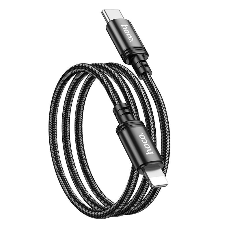 Cable USB C to Lightning Hoco PD 20W 1 m X89 black - Image 1
