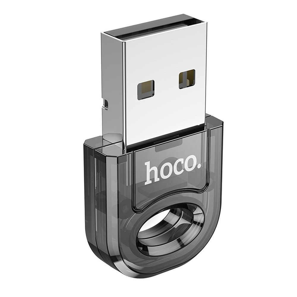 Adapter USB A bluetooth Hoco UA28 transparent black - Image 1