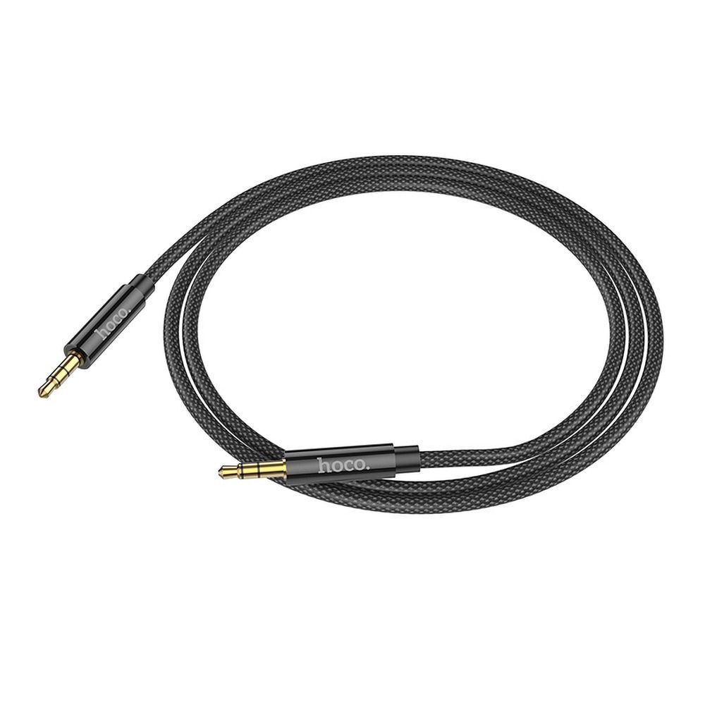 Cable AUX Jack 3,5 mm to Jack 3,5 mm Hoco 1 m UPA19 black - Image 2