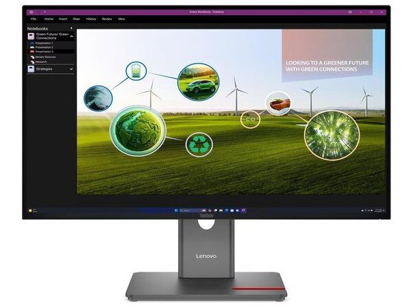LENOVO Monitor ThinkVision P27Q-40 27'' QHD IPS, HDMi,Display Port, USB, Height adjustable,3YearsW - Image 1
