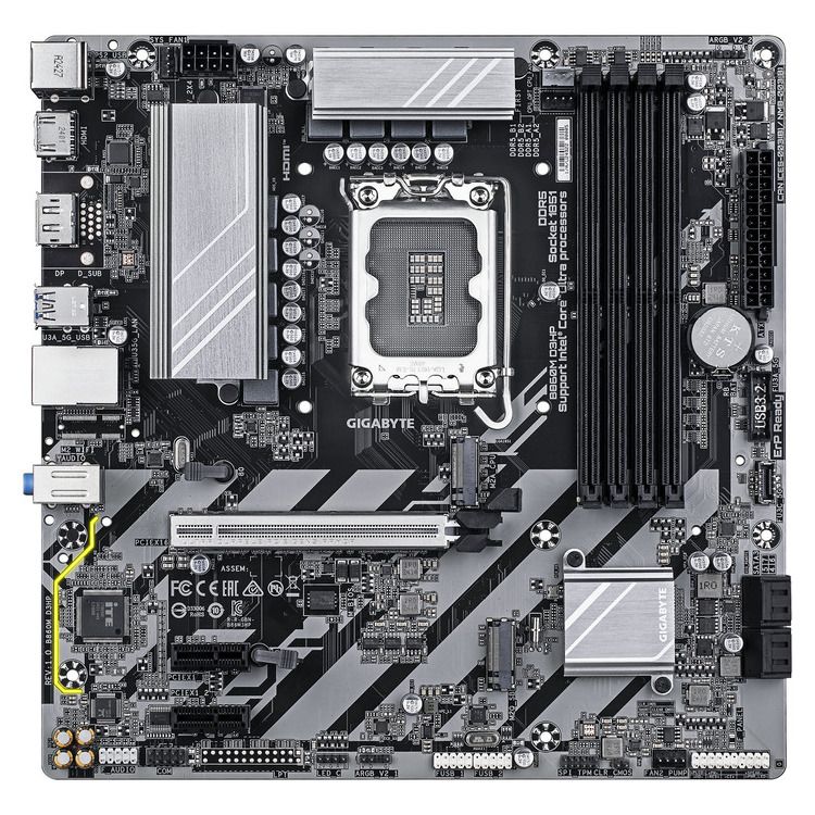 GIGABYTE MOTHERBOARD B860M D3HP DDR5, 1851, MATX - Image 2