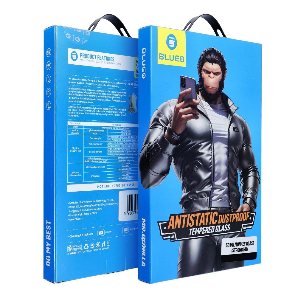 5D Mr. Monkey Glass - for Samsung Galaxy A53 5G black (Strong Lite) - Image 1