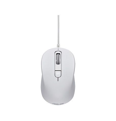 ASUS MOUSE OPTICAL MU101C Wired Blue Ray Mouse White - Image 1