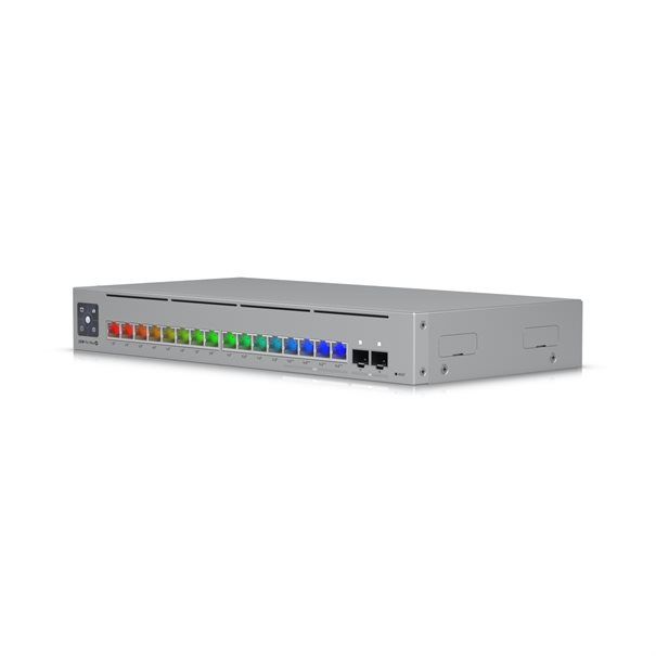 Ubiquiti Switch UniFi 12xRJ45 GBit/4xRJ45 2.5G/2xSFP+ Managed PoE+ 180W Max optional 19" Rack-Mountable, 1,3" Touchscreen - Image 4