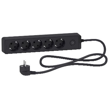 APC Socket ST9451B, 5 Outlets ,1.5m Cable, Anthracite - Image 1
