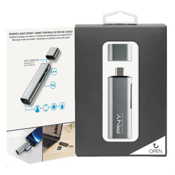 PNY USB-C Card Reader / USB-A Adapter - Image 3