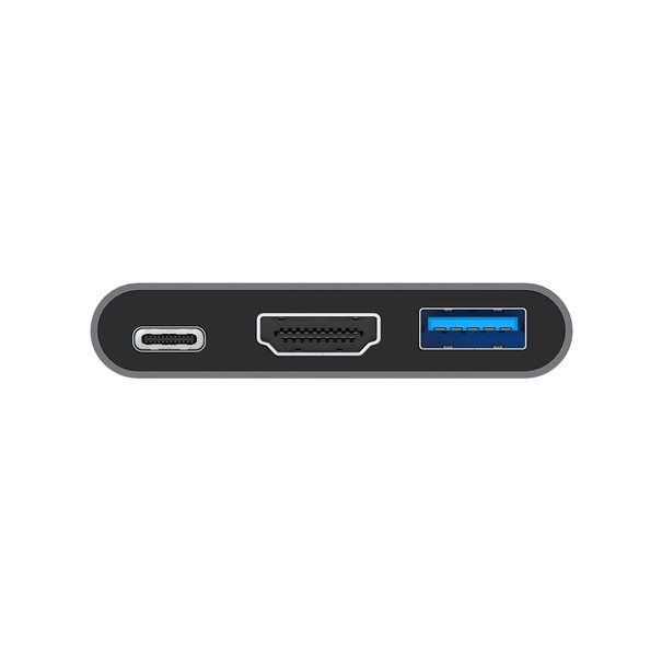 Adapter USB-C =>HDMI, USB 3.0, USB-C PD (St/Bu) 15cm - Image 2