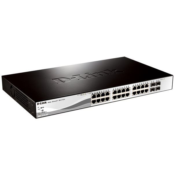 D-Link Switch DGS-1210-28P/E 24xGBit/4xSFP 19" Managed PoE (193W) - Image 2