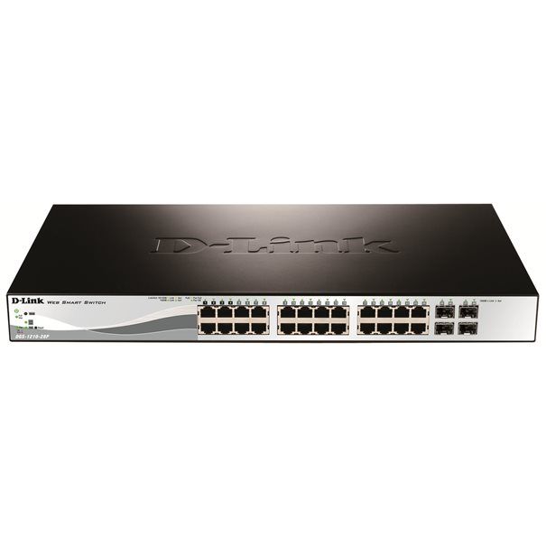 D-Link Switch DGS-1210-28P/E 24xGBit/4xSFP 19" Managed PoE (193W) - Image 1