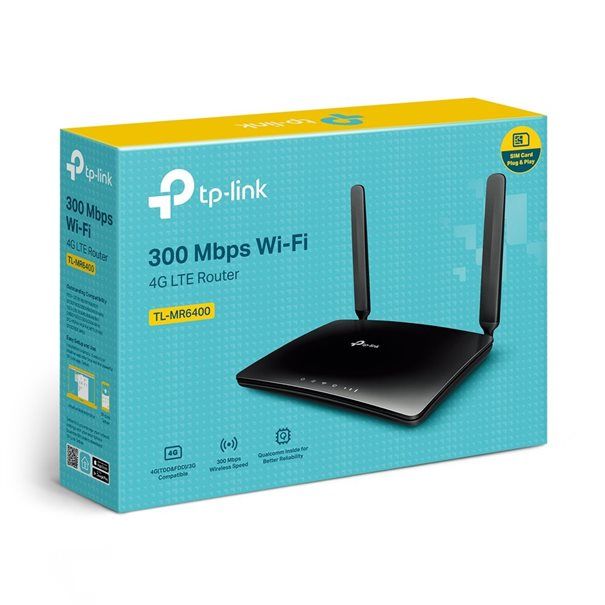 TP-LINK WLAN-Router  300 Mbit/s 4G/LTE TL-MR6400 Plug and Play - Image 4