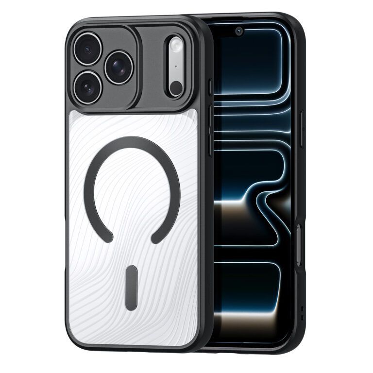 DUX DUCIS case AIMO MAG compatible with MagSafe for IPHONE 17 PRO (Open Ring Version) black - Image 1