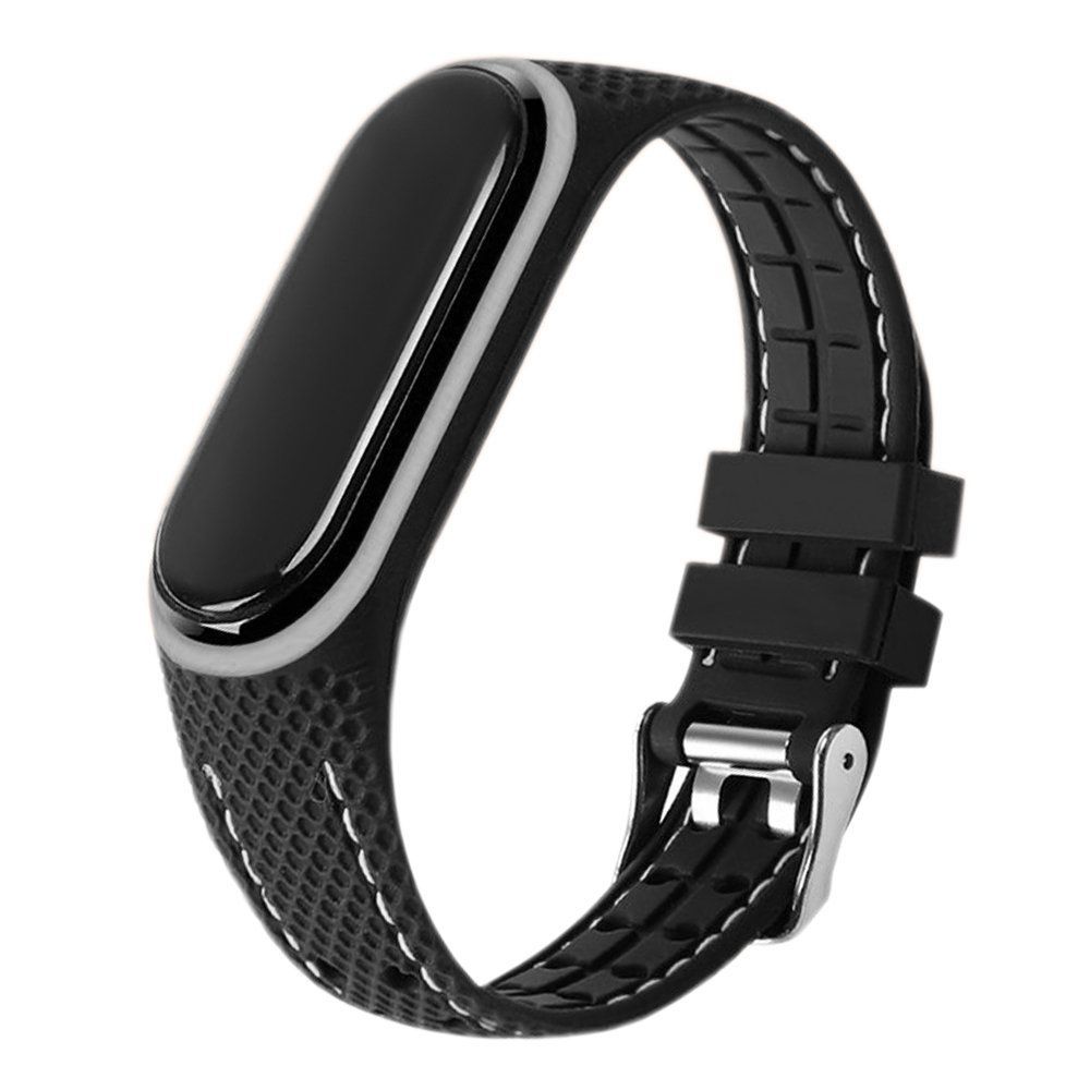 Elastomer strap LIFESTYLE for XIAOMI Mi Band 5 / 6 black (03) - Image 1