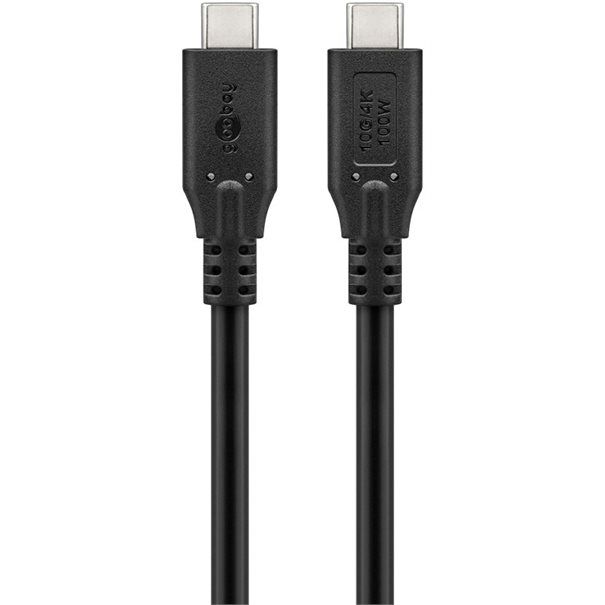 USB-C Kabel, USB 3.2, 100W 10 Gbit/s, Power Delivery, 1m - Image 2