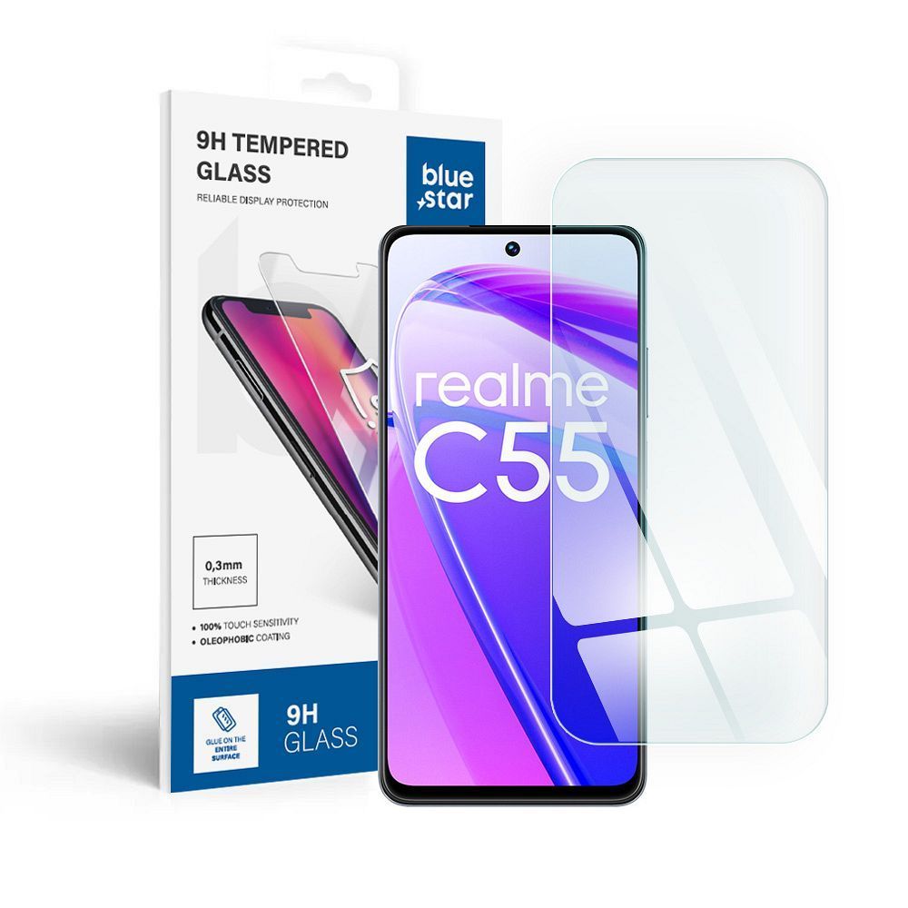 Tempered Glass Blue Star - Realme C55 - Image 1