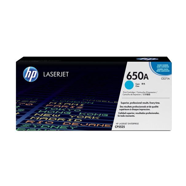 Toner HP 650A / CE271A Cyan - Image 1