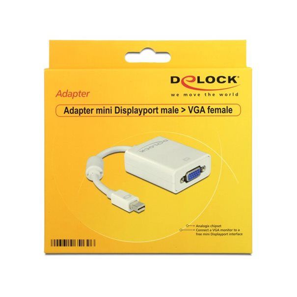 Delock Adapter Mini-DisplayPort auf VGA Buchse - Image 2