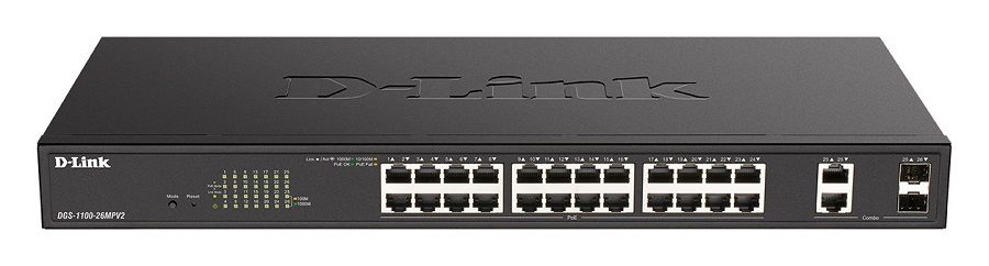 D-LINK DGS-1100-26MPV2 26 PORT GIGABIT POE+ SWITCH - Image 1