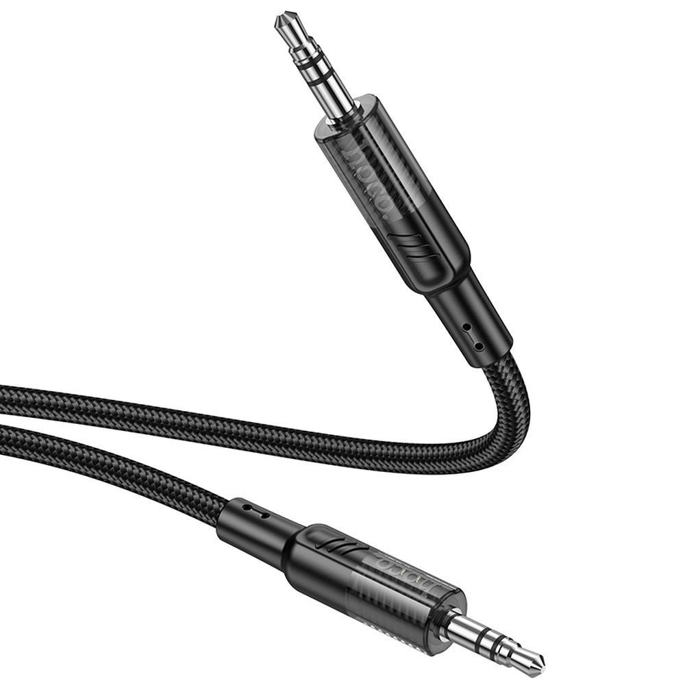 Cable AUX Jack 3,5 mm to Jack 3,5 mm Hoco 1,2 m UPA27 black - Image 2