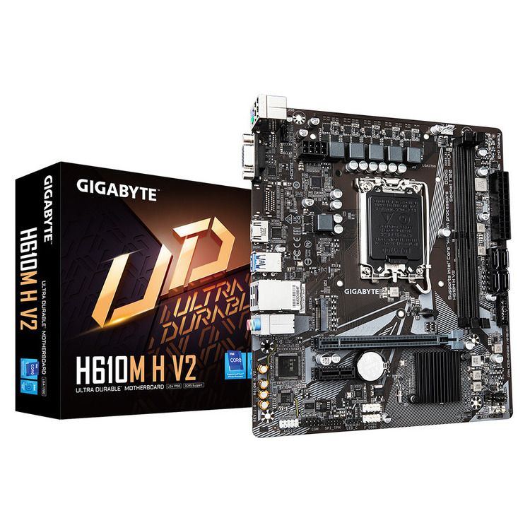 GIGABYTE MOTHERBOARD H610M H  V2 DDR5 ,1700 ,MATX - Image 1