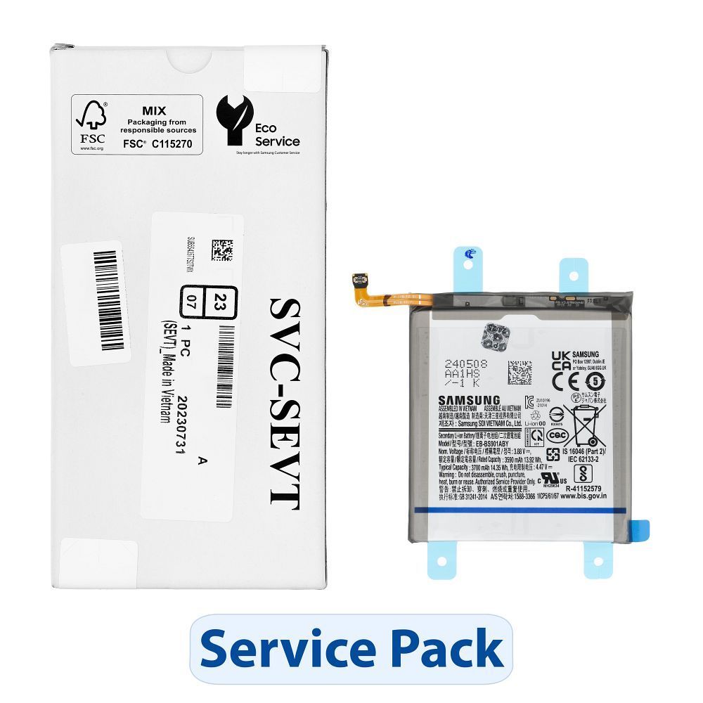 ServicePack Battery EB-BS901ABY for SAMSUNG S22 5G S901 GH82-27494A - Image 1