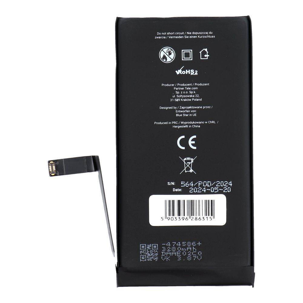 Battery for iPhone 14 3279 mAh Blue Star HQ - Image 2