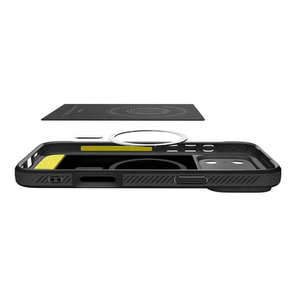 SPIGEN case RUGGED ARMOR MAG compatible with MagSafe for IPHONE 17 Pro Max matte black - Image 2