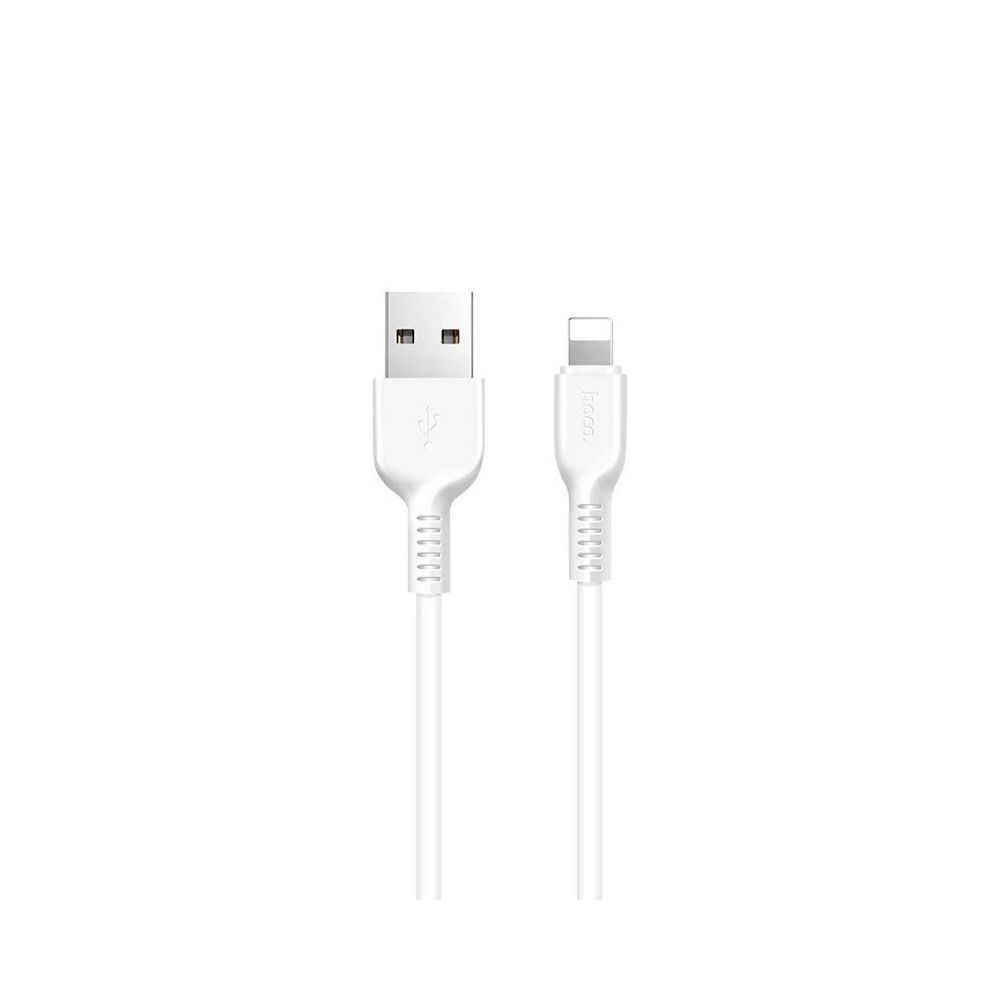 Cable USB A to Lightning Hoco 2,4A 1 m X20 white - Image 1