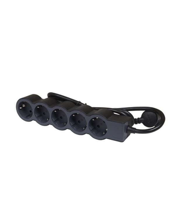 Legrand SurgeArrest 5 Outlets 3m Cable  Black/Grey - Image 1