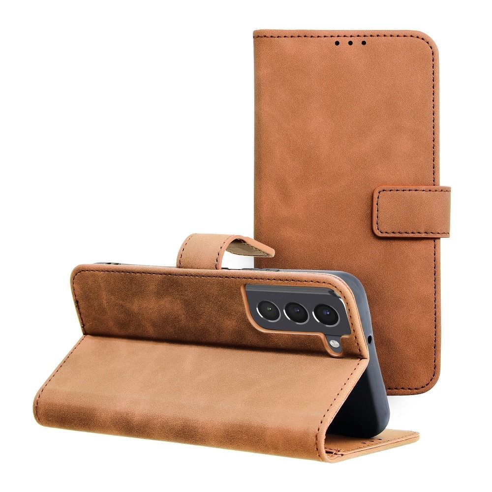 TENDER Book Case for SAMSUNG S22 brown TENDER Book Case for SAMSUNG S22 brown - Image 1